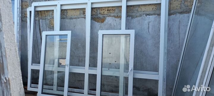 Окна в пол пластиковые бу