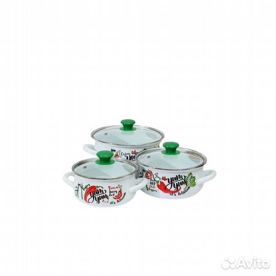 Набор 3 пр. Чили-1-Экстра белый (сфер.1,5л, 2л, 3л