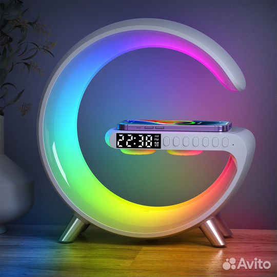 RGB Умный светильник будильник колонка