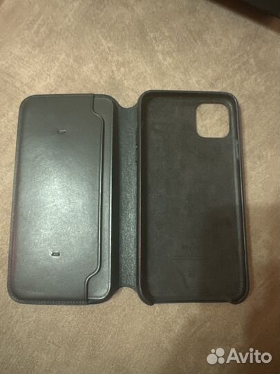 Чехол iPhone 11 pro max Leather Folio