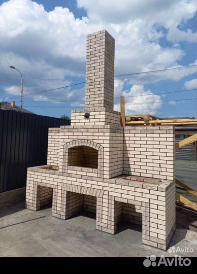 Мангал барбекю печью для казан