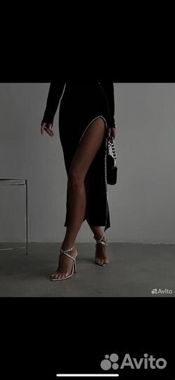 Платье бархатное вечернее