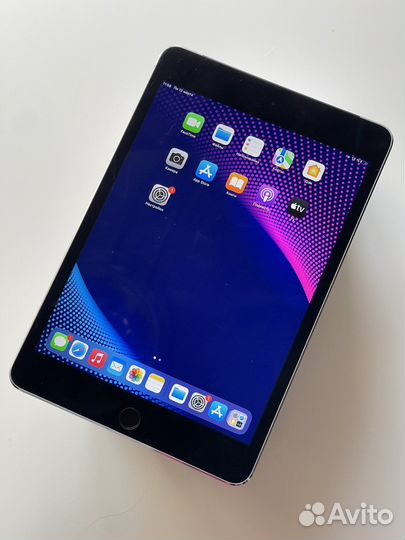 iPad Mini 4 128GB Wi-Fi + LTE, 98 родной батареи