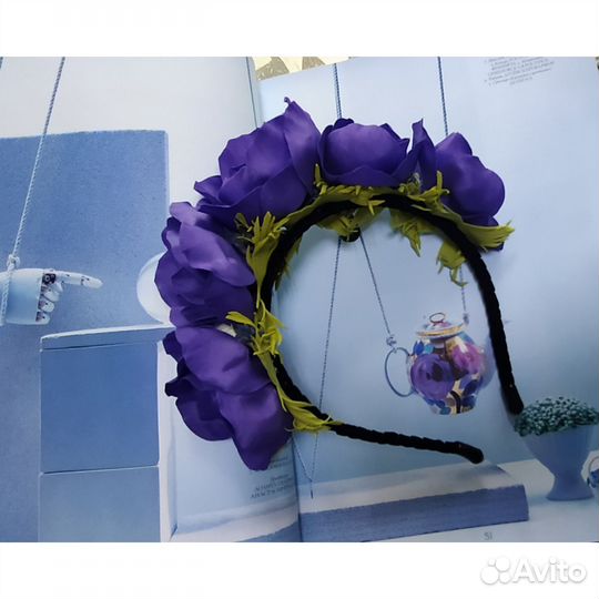 Ободок для волос цветы