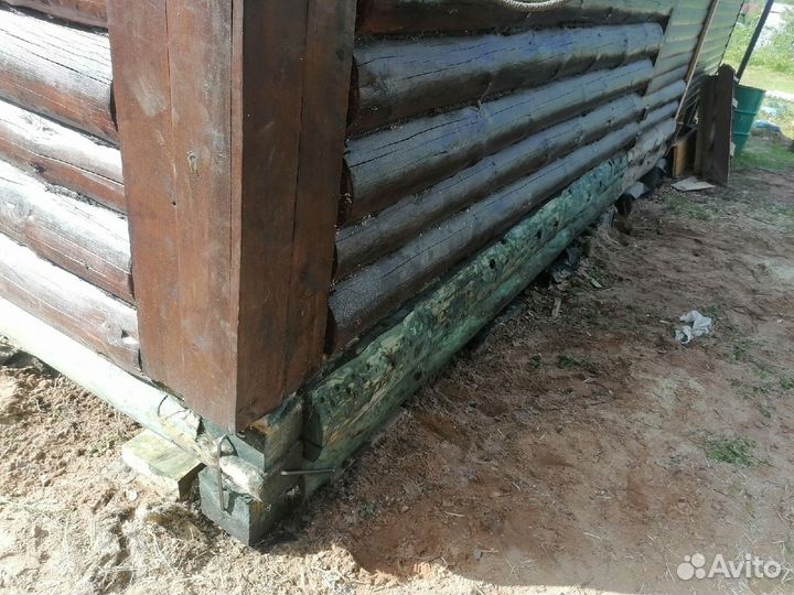 Подъем домов, бань, замена венцов