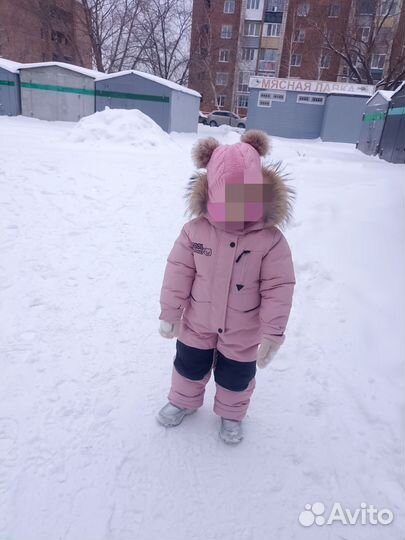 Зимний комбинезон для девочки 98