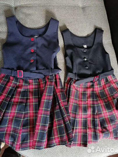 Школьная форма для девочки 122 128 темно синяя