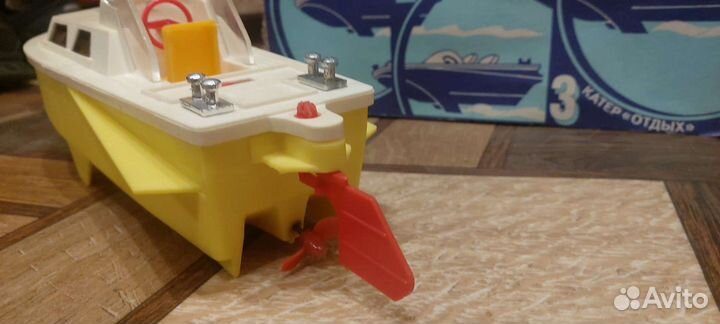 Игрушка СССР Катер отдых