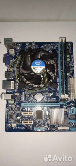 Материнская плата с процессором и памятью