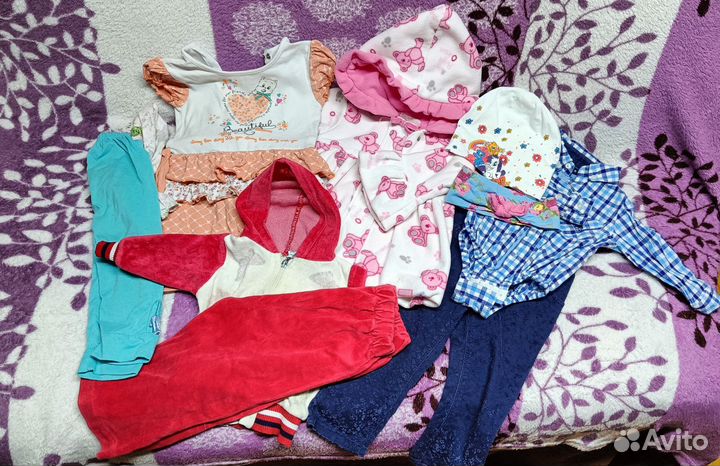 Вещи пакетом для девочки с 1 месяца до 1 года