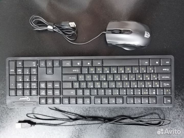 Клавиатура и мышь для компьютера, проводные