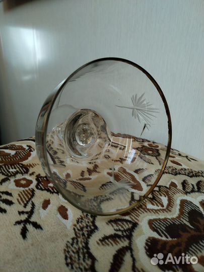 Ваза для фруктов на ножке СССР