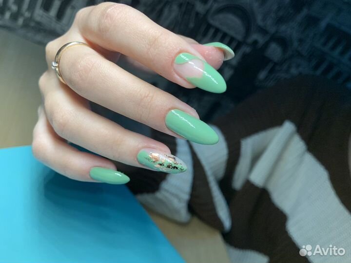 Маникюр наращивание ногтей