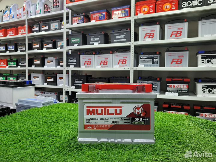 Аккумулятор mutlu 60 Ah о.п. низкий
