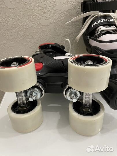 Раздвижные ролики-квадры Hudora
