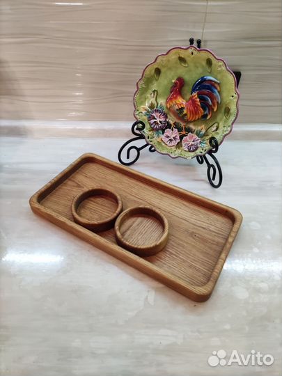 Доска разделочная дуб, менажницы