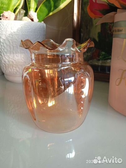 Маленькая Вазочка С Метализирванным Покрытием