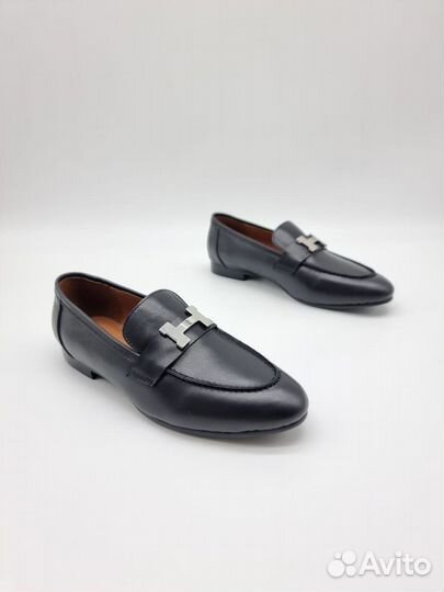 Лоферы кожаные Hermes