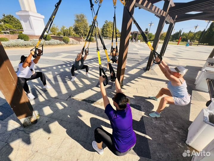 Тренировка с петлями TRX