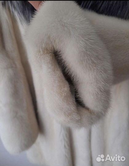Шуба норковая с капюшоном 42 44