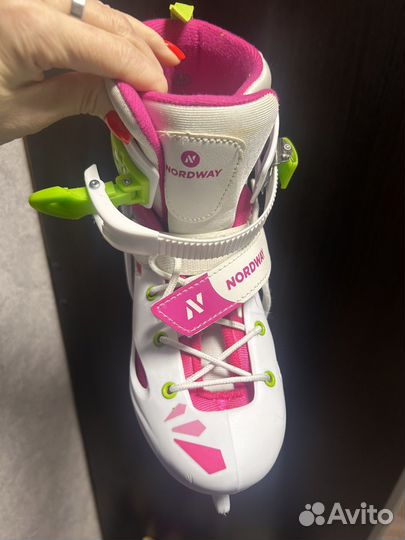 Коньки nordway раздвижные 34-37