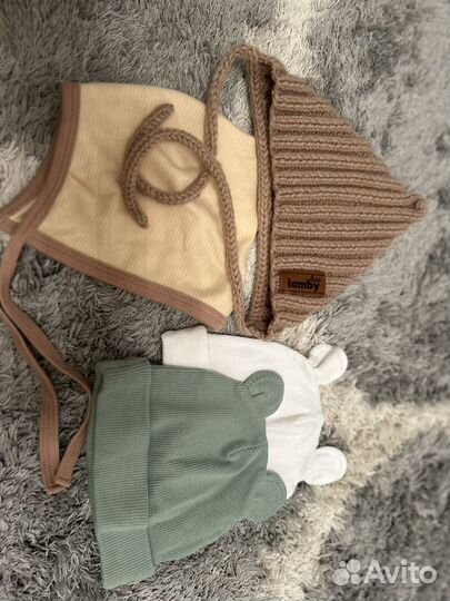 Шапочки для новорожденного