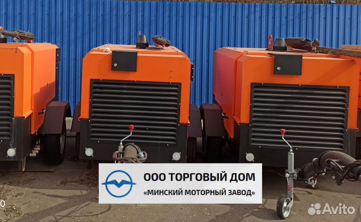 Компрессор винтовой дизельный ммз-пв6/0,7 на шасси