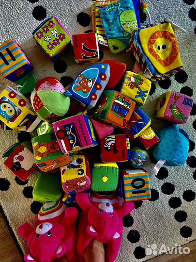 Развивающий кубик мягкий