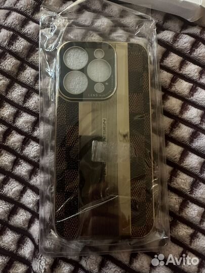 Чехол на iPhone 14 pro кожаный