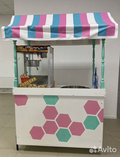 Аппарат сахарной ваты и попкорна
