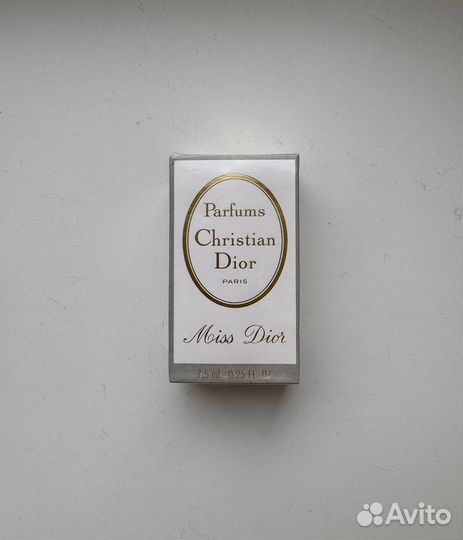 Christian dior miss diоr духи 7,5 мл винтаж слюда