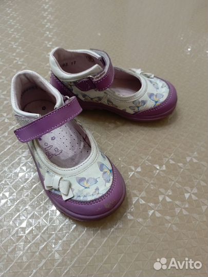 Туфли для девочки 24 размер розовые