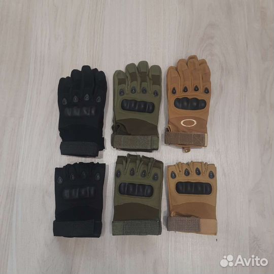 Перчатки тактические с пальцами и без пальцев
