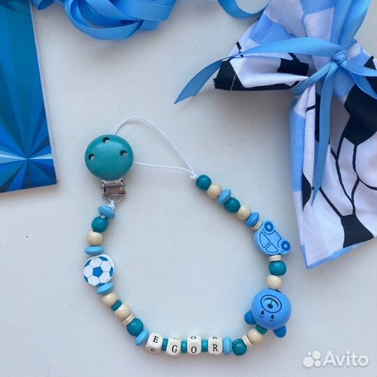 Держатель для пустышки соски именной