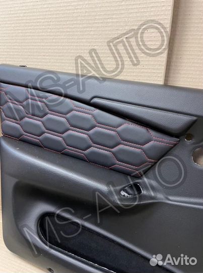 Дверные карты ваз 2114 в коже вставки