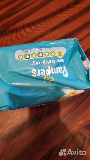 Подгузники Pampers new baby dry 2