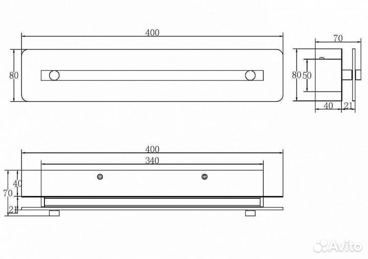 Накладной светильник Maytoni Maya P091WL-L7CH3K