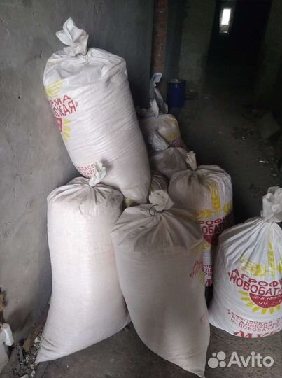 Опилки стружка в мешках