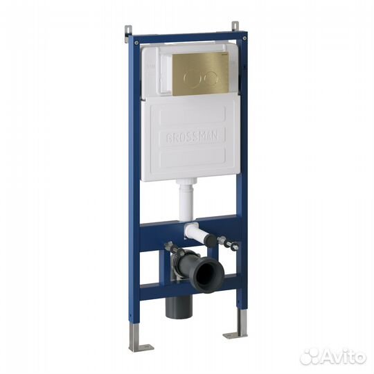 Комплект инсталяц. золото сатин+унитаз GR-4441S G