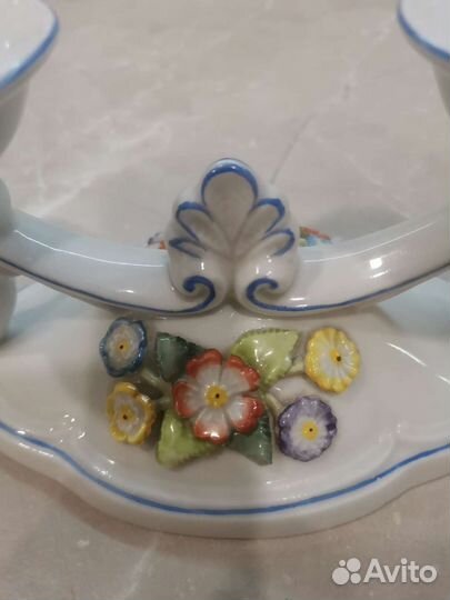 Фарфоровый подсвечник винтаж ГДР