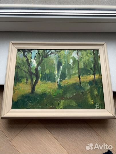 Картина маслом на холсте пейзаж без автора