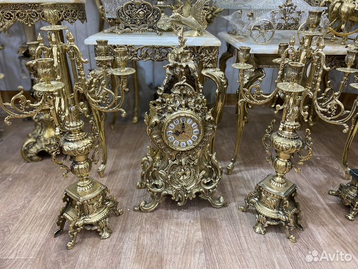 Бронзовый набор для каминна