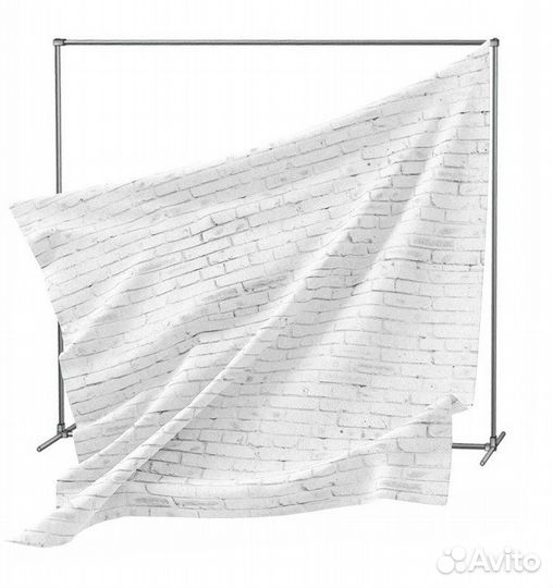 Фотофон белый кирпич