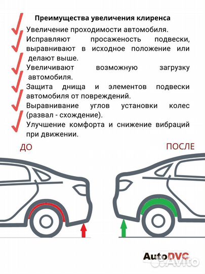 Задние проставки пружин 40мм на Kia Carens III 200