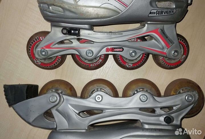 Коньки роликовые reaction р.35-39