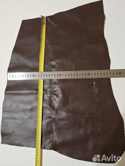 Натуральная кожа лоскуты коричневый