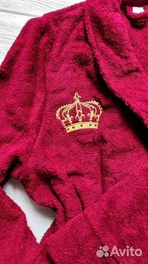 Халат с инициалами на груди