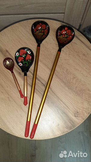 Ложки расписные под хохламу новые