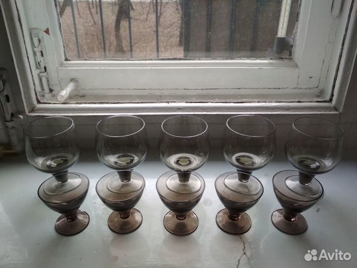 Сервиз хрусталь рюмки бокалы фужеры