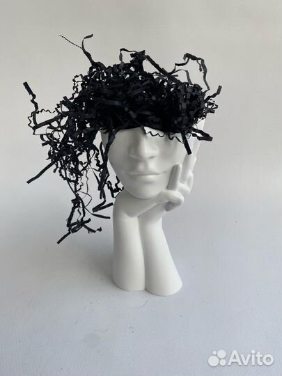 Ваза кашпо,гипсовая. Декоративная